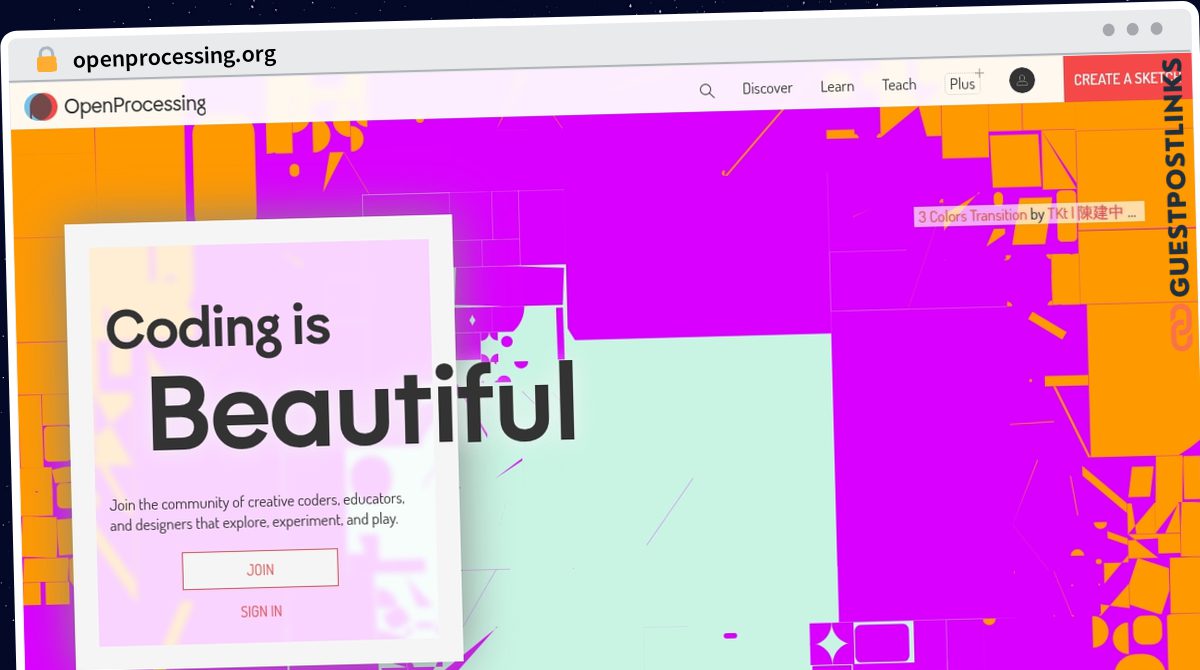 Publish Guest Post on openprocessing.org