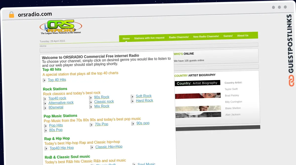 Publish Guest Post on orsradio.com