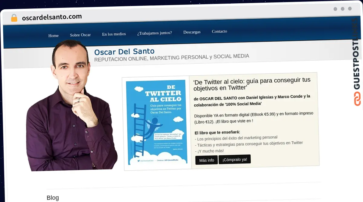 Publish Guest Post on oscardelsanto.com
