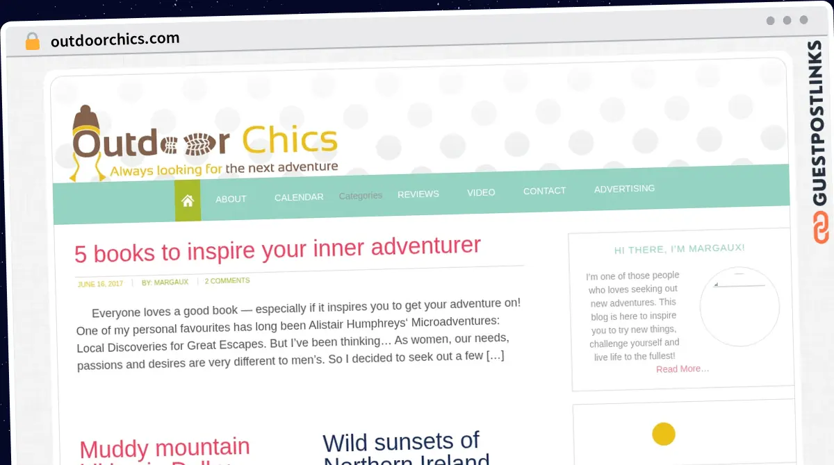 Publish Guest Post on outdoorchics.com