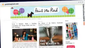 Publish Guest Post on paintmeplaid.com