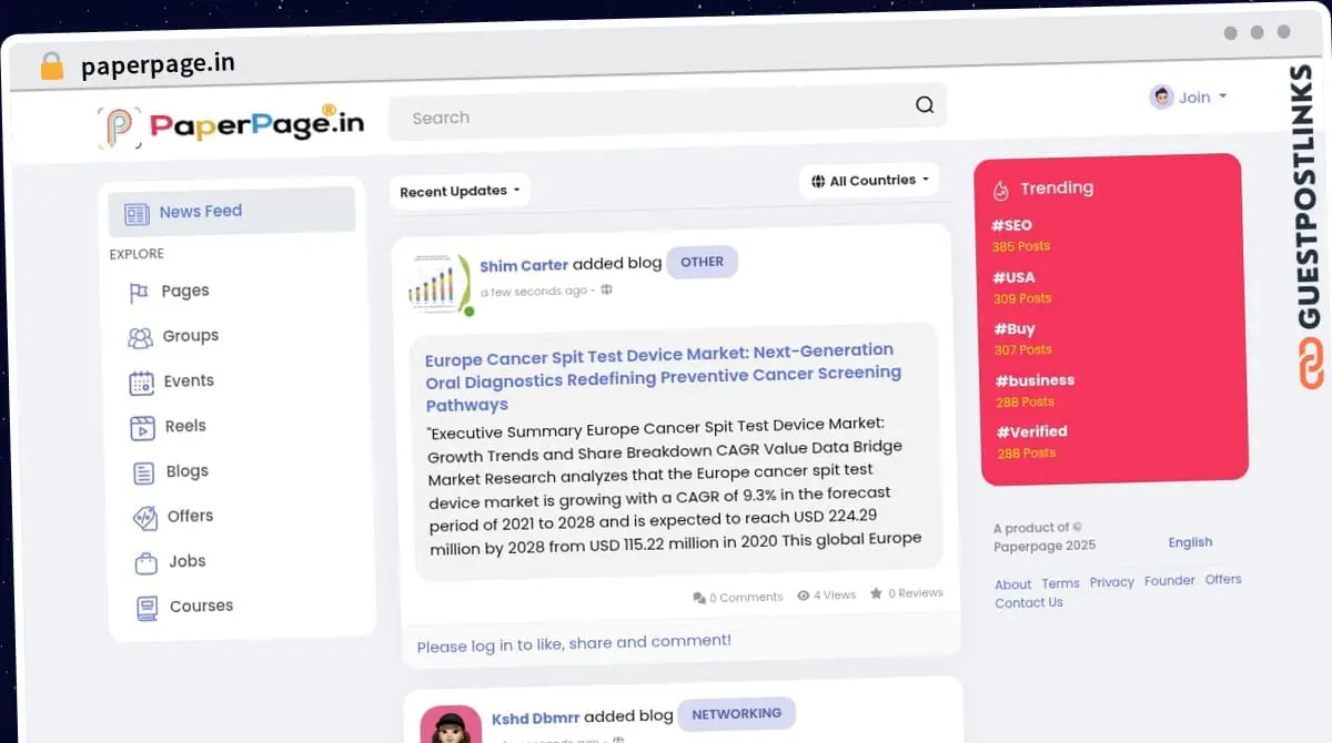 Publish Guest Post on paperpage.in