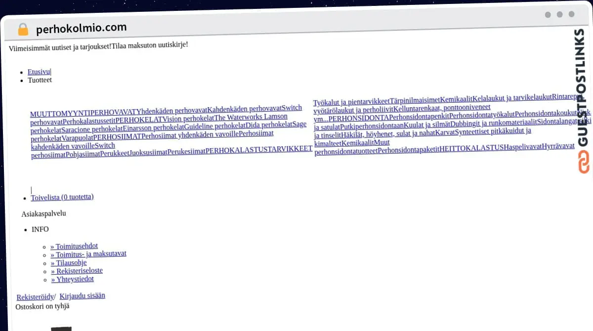 Publish Guest Post on perhokolmio.com
