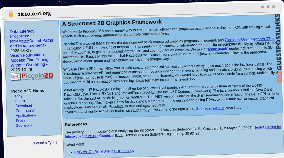 Publish Guest Post on piccolo2d.org