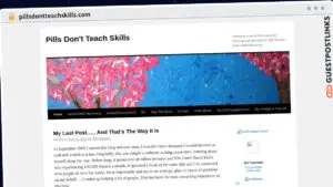 Publish Guest Post on pillsdontteachskills.com
