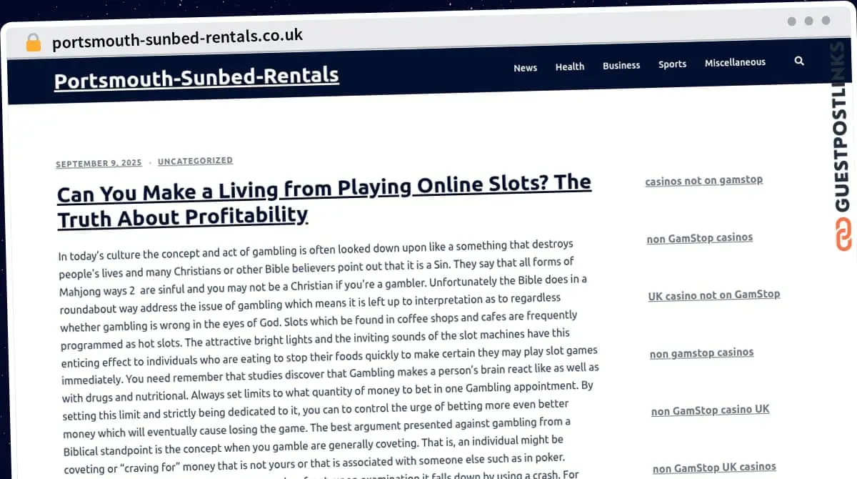 Publish Guest Post on portsmouth-sunbed-rentals.co.uk