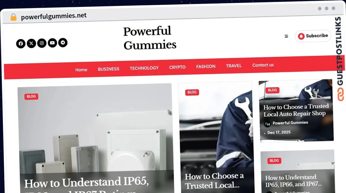 Publish Guest Post on powerfulgummies.net