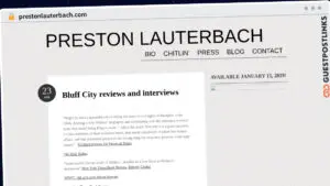 Publish Guest Post on prestonlauterbach.com