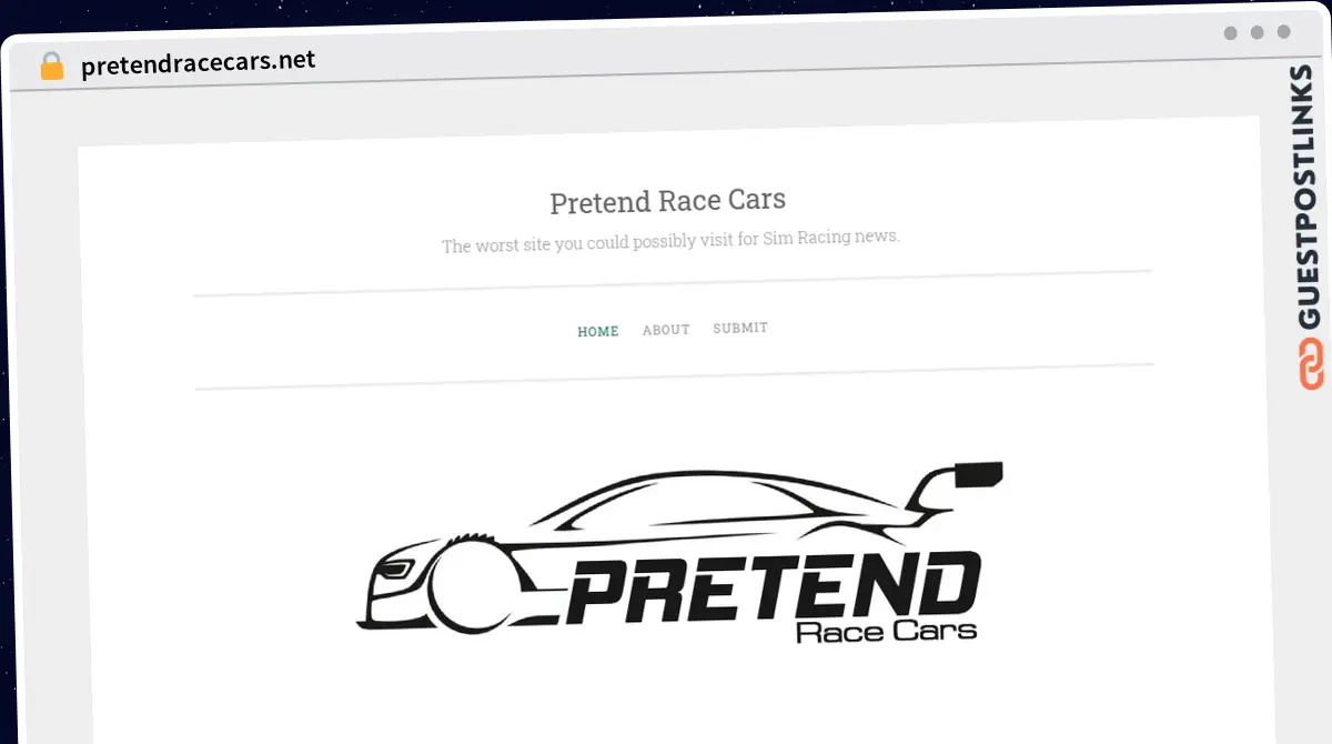 Publish Guest Post on pretendracecars.net
