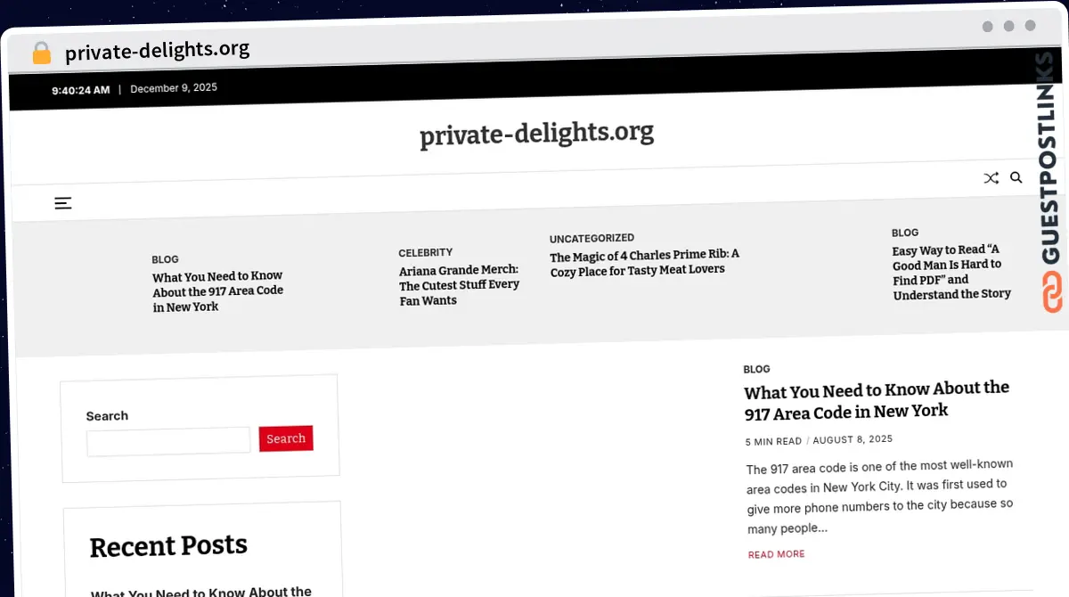 Publish Guest Post on private-delights.org