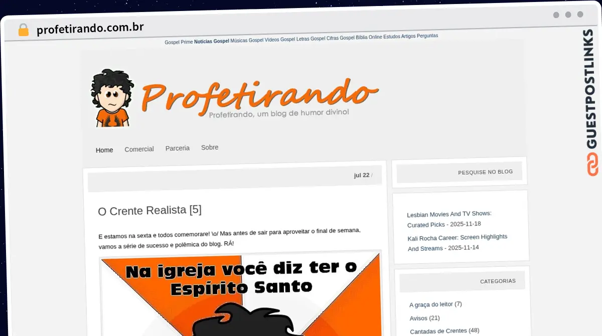 Publish Guest Post on profetirando.com.br