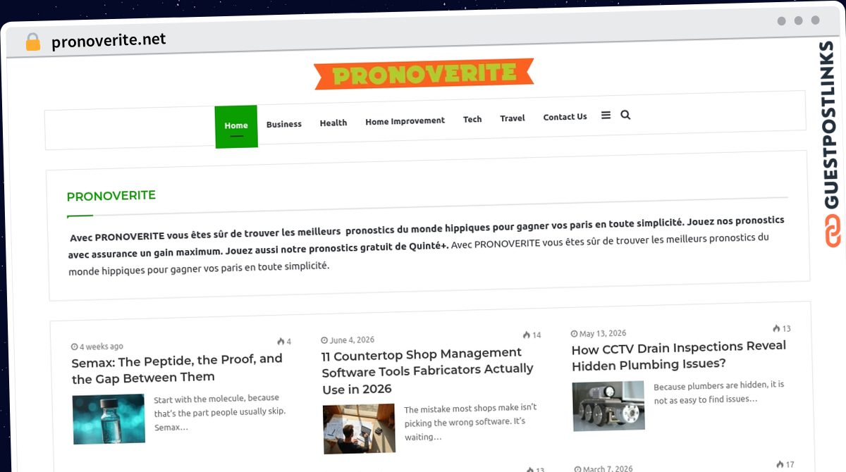 Publish Guest Post on pronoverite.net