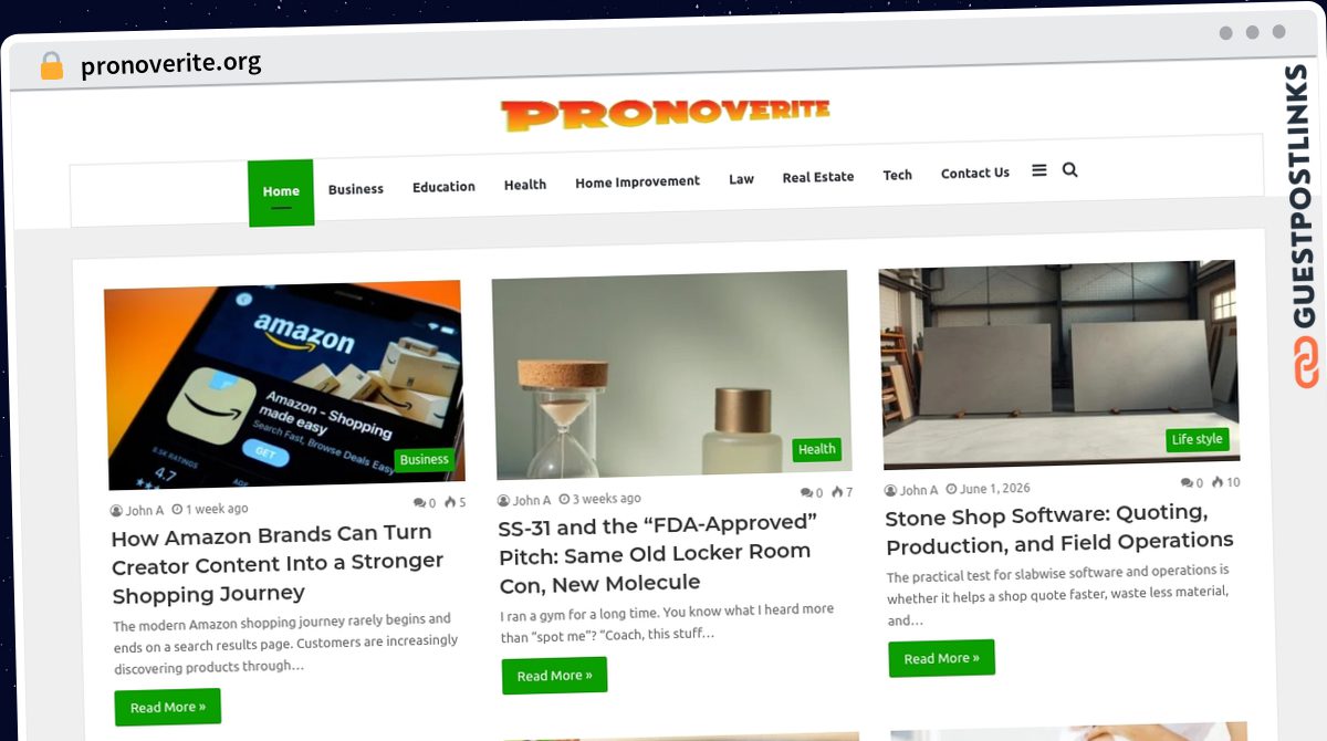 Publish Guest Post on pronoverite.org