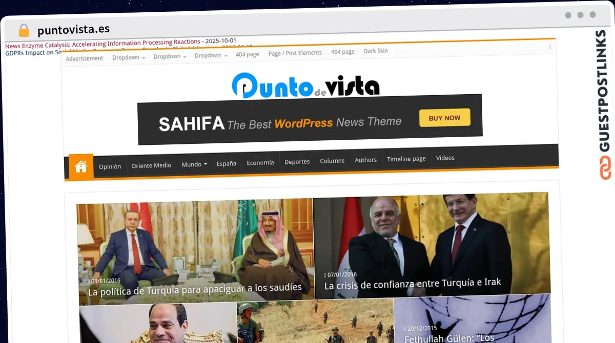 Publish Guest Post on puntovista.es