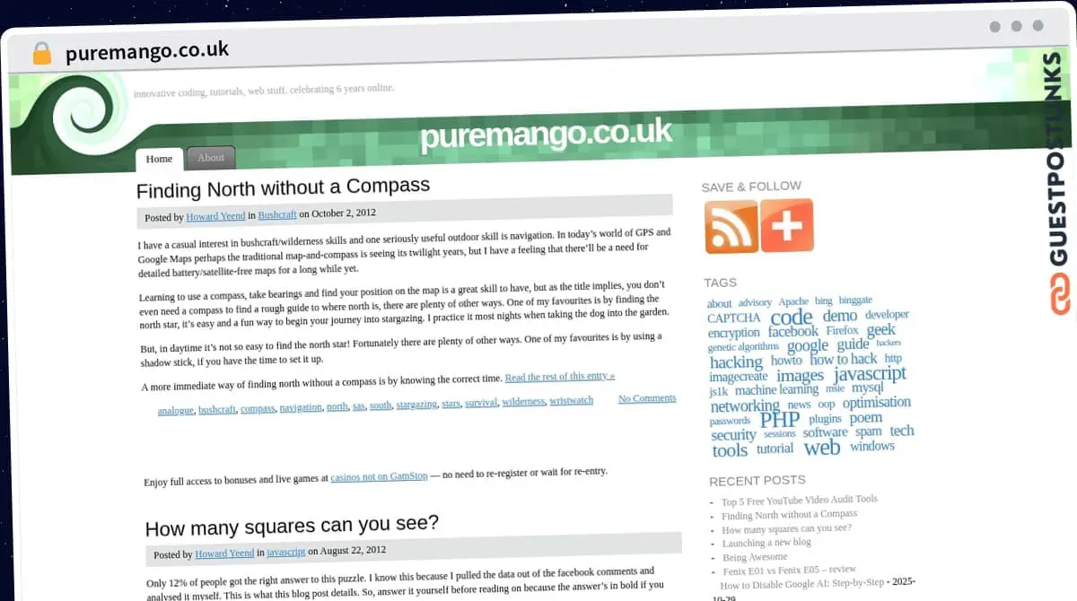 Publish Guest Post on puremango.co.uk