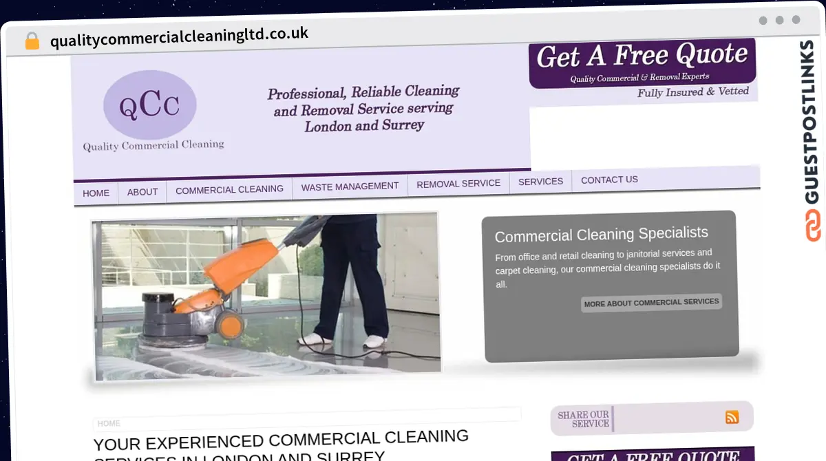 Publish Guest Post on qualitycommercialcleaningltd.co.uk