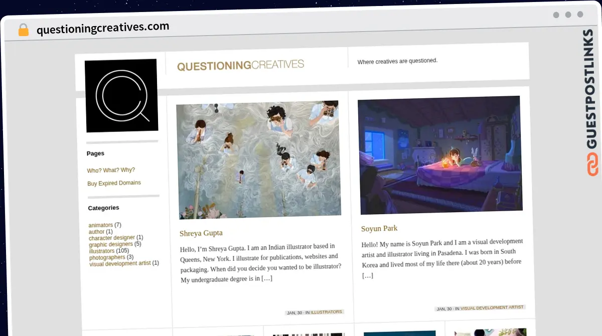 Publish Guest Post on questioningcreatives.com