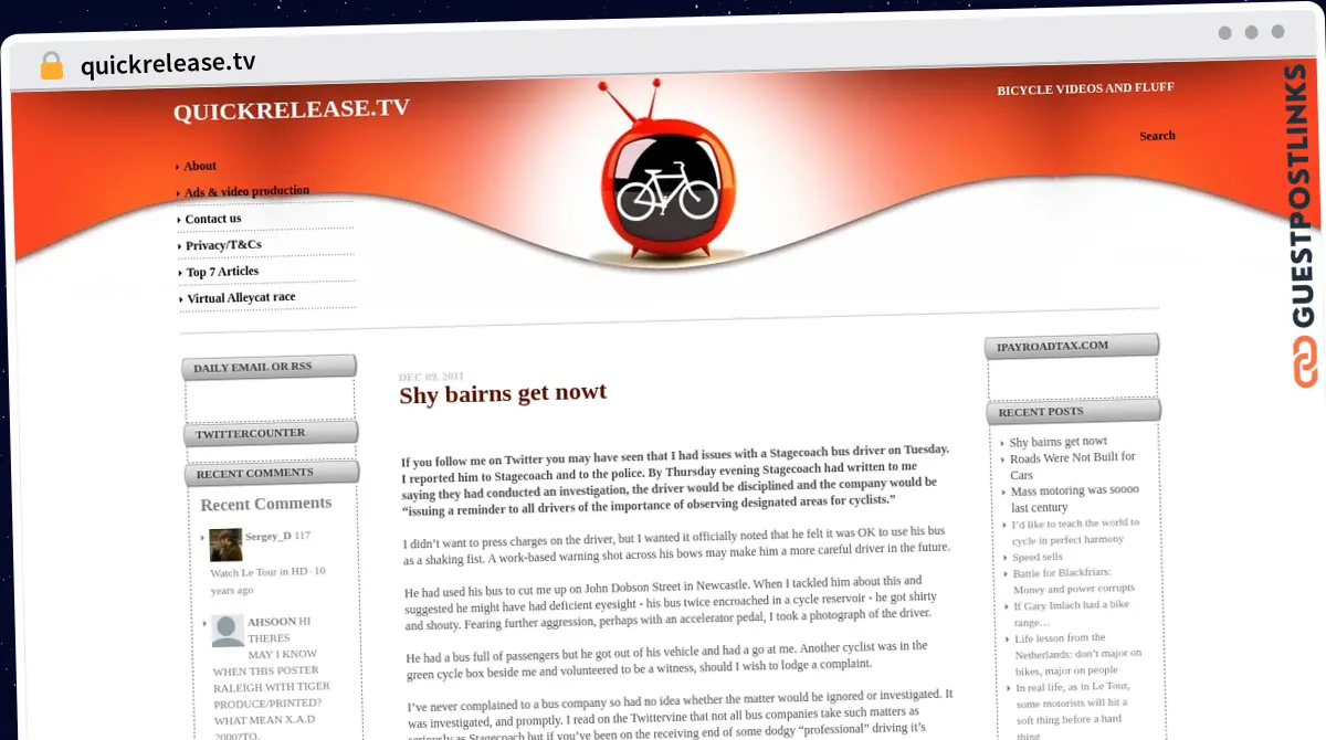 Publish Guest Post on quickrelease.tv