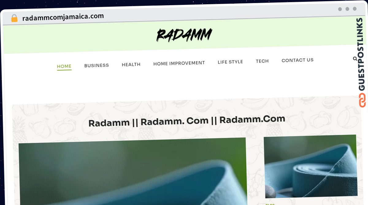 Publish Guest Post on radammcomjamaica.com
