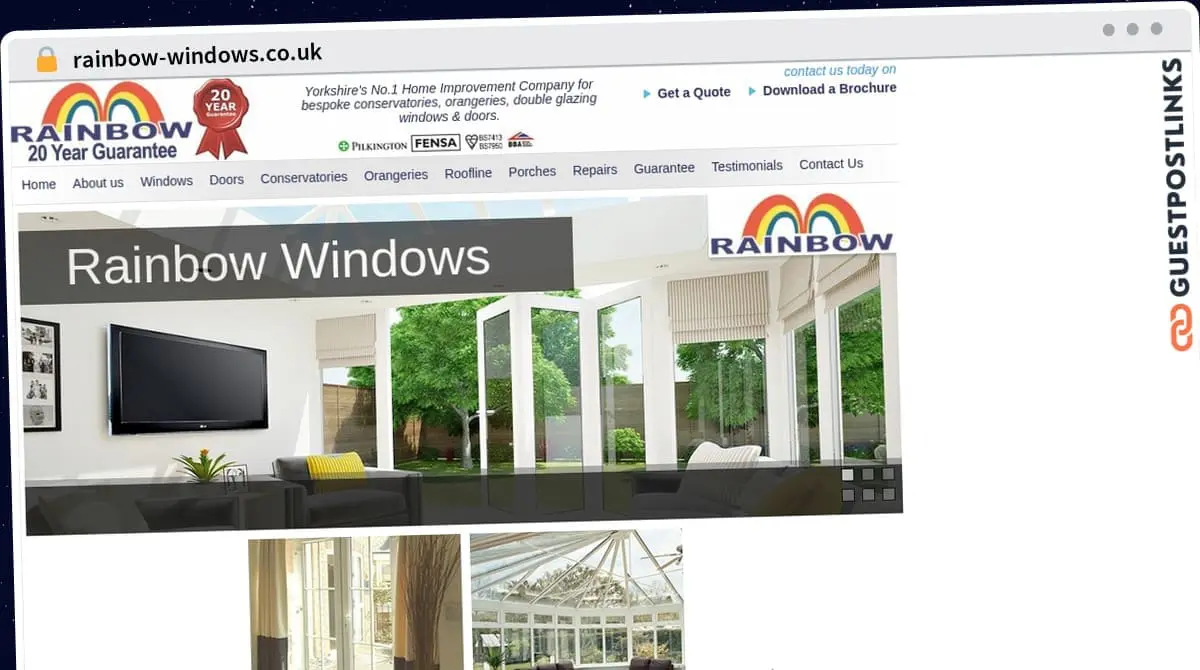 Publish Guest Post on rainbow-windows.co.uk