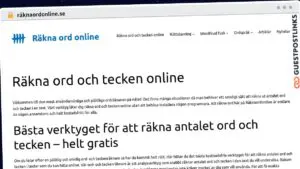 Publish Guest Post on räknaordonline.se