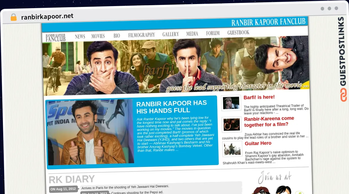 Publish Guest Post on ranbirkapoor.net