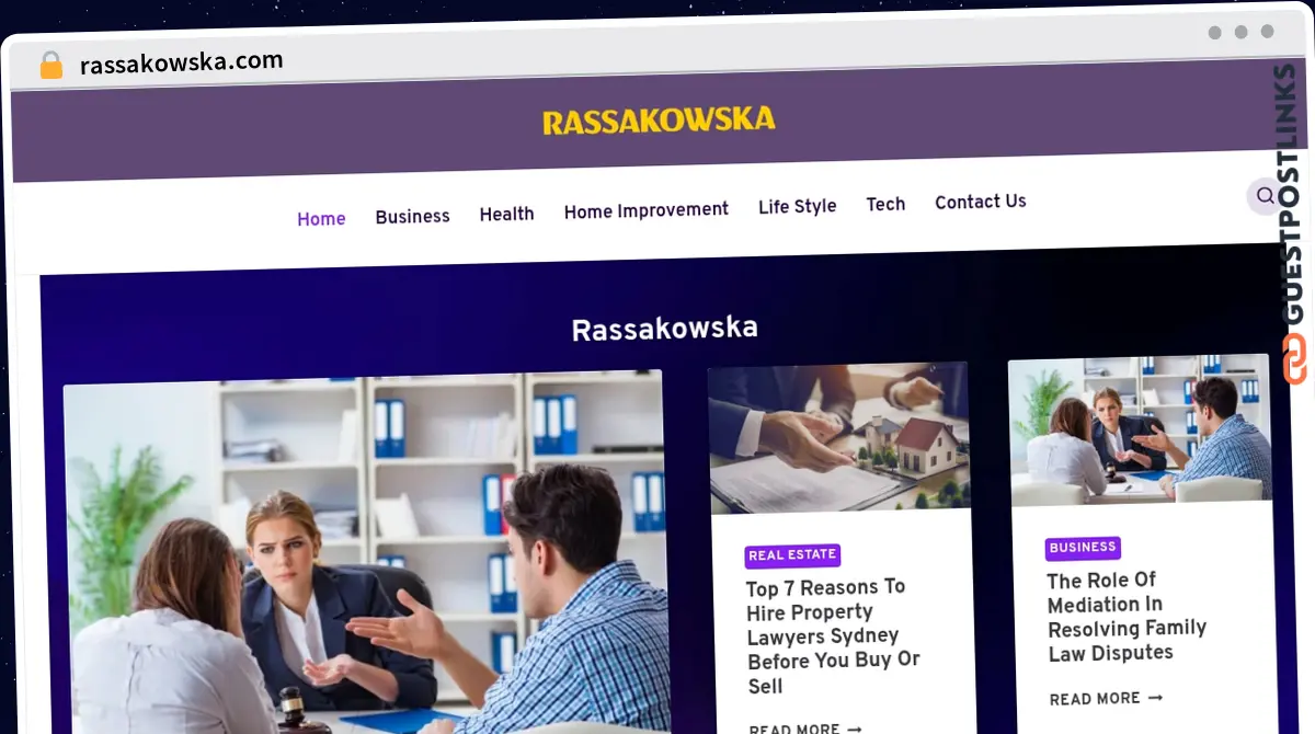 Publish Guest Post on rassakowska.com