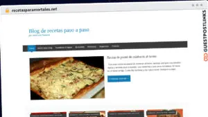 Publish Guest Post on recetasparamortales.net