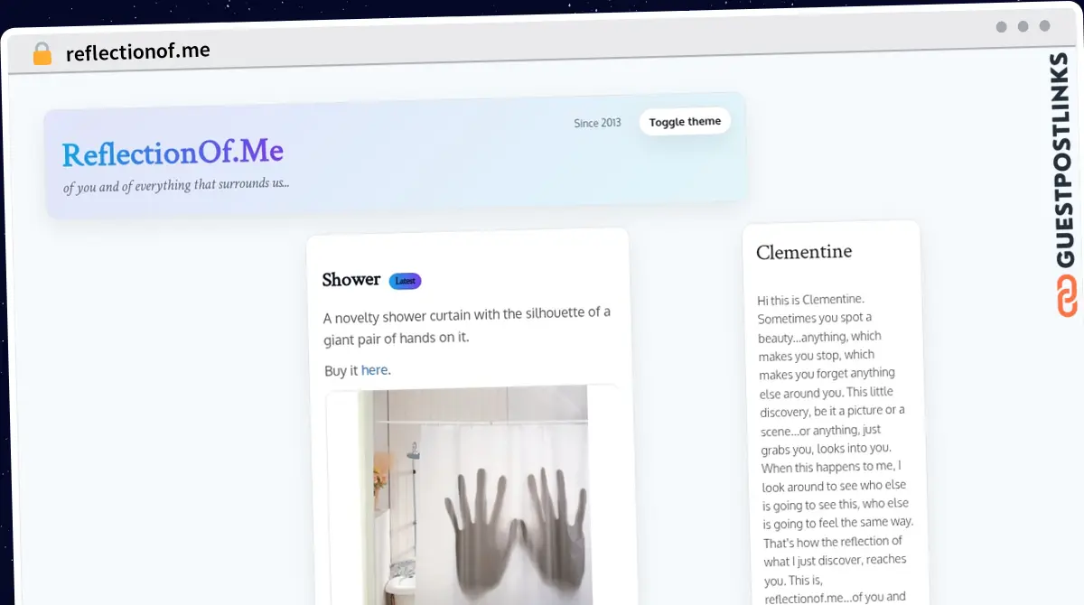 Publish Guest Post on reflectionof.me