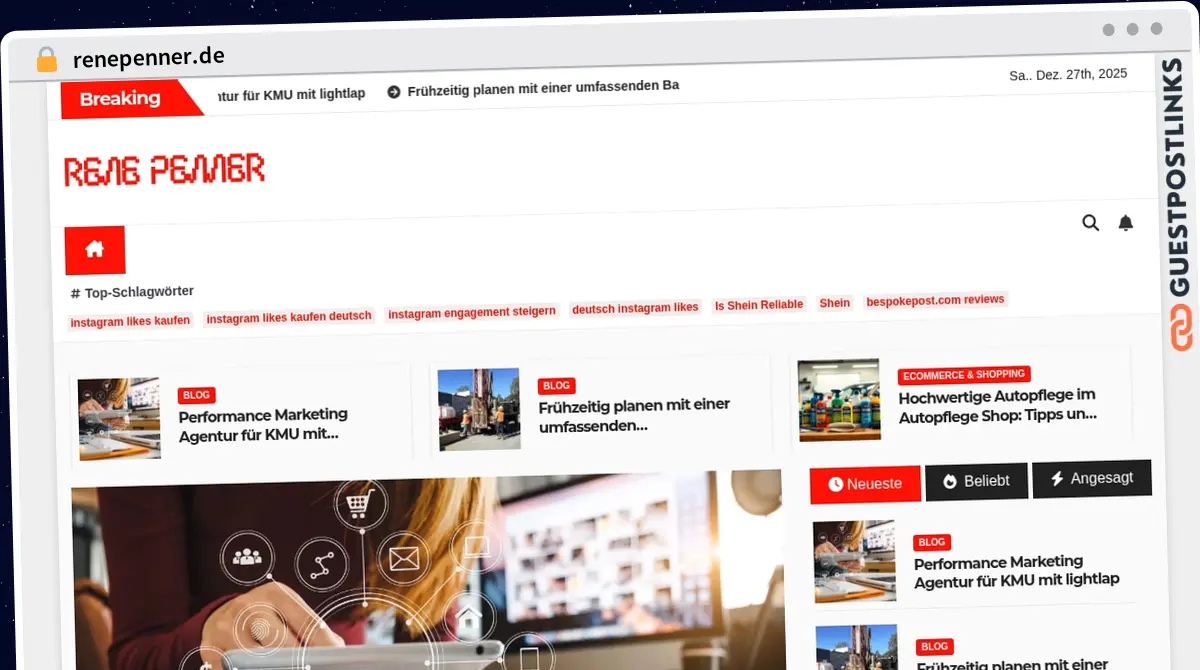 Publish Guest Post on renepenner.de