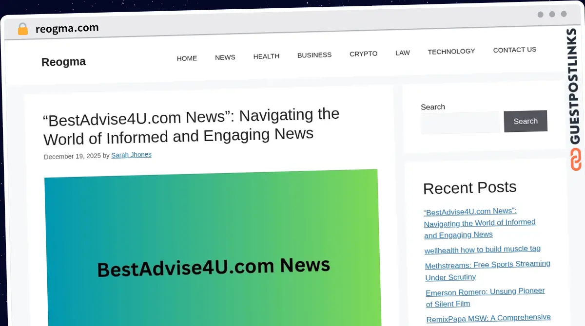 Publish Guest Post on reogma.com