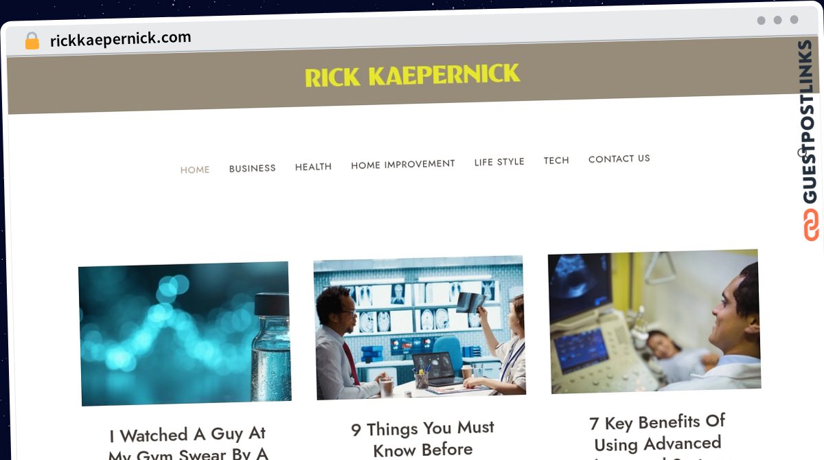 Publish Guest Post on rickkaepernick.com