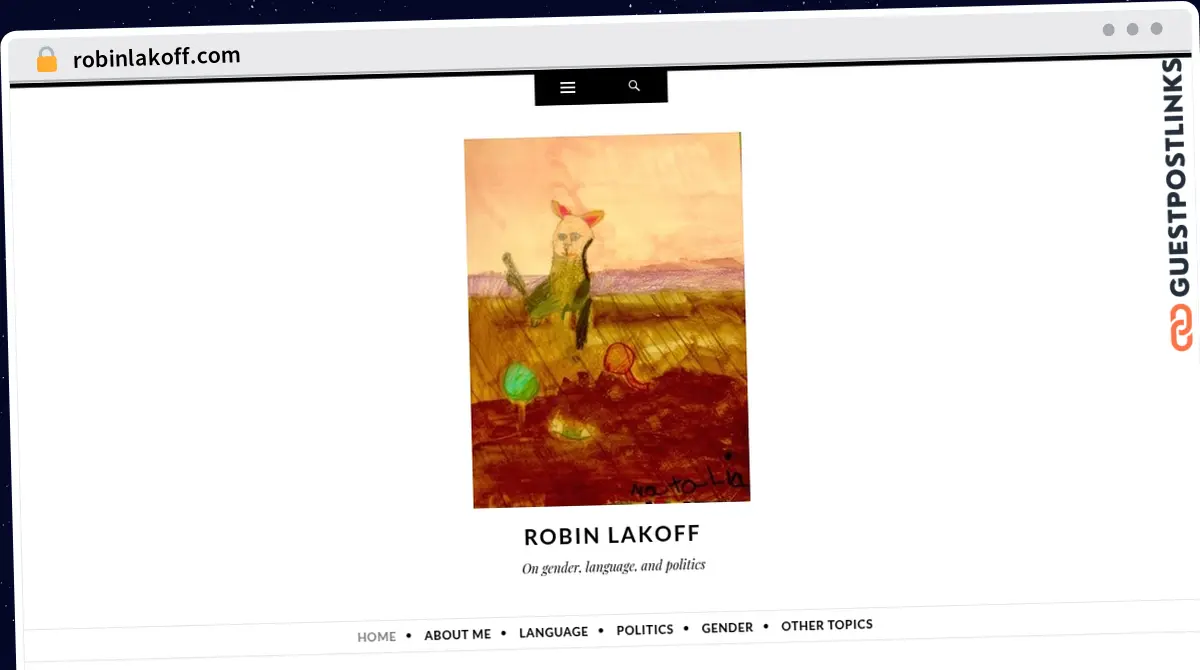 Publish Guest Post on robinlakoff.com