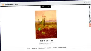 Publish Guest Post on robinlakoff.com