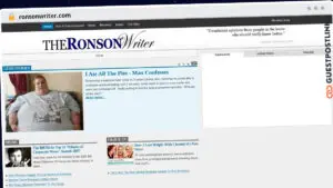 Publish Guest Post on ronsonwriter.com