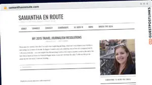 Publish Guest Post on samanthaenroute.com