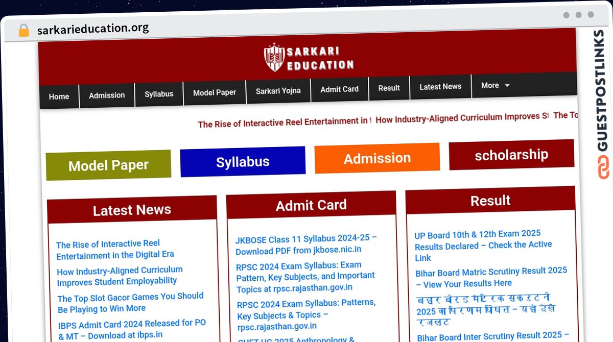Publish Guest Post on sarkarieducation.org