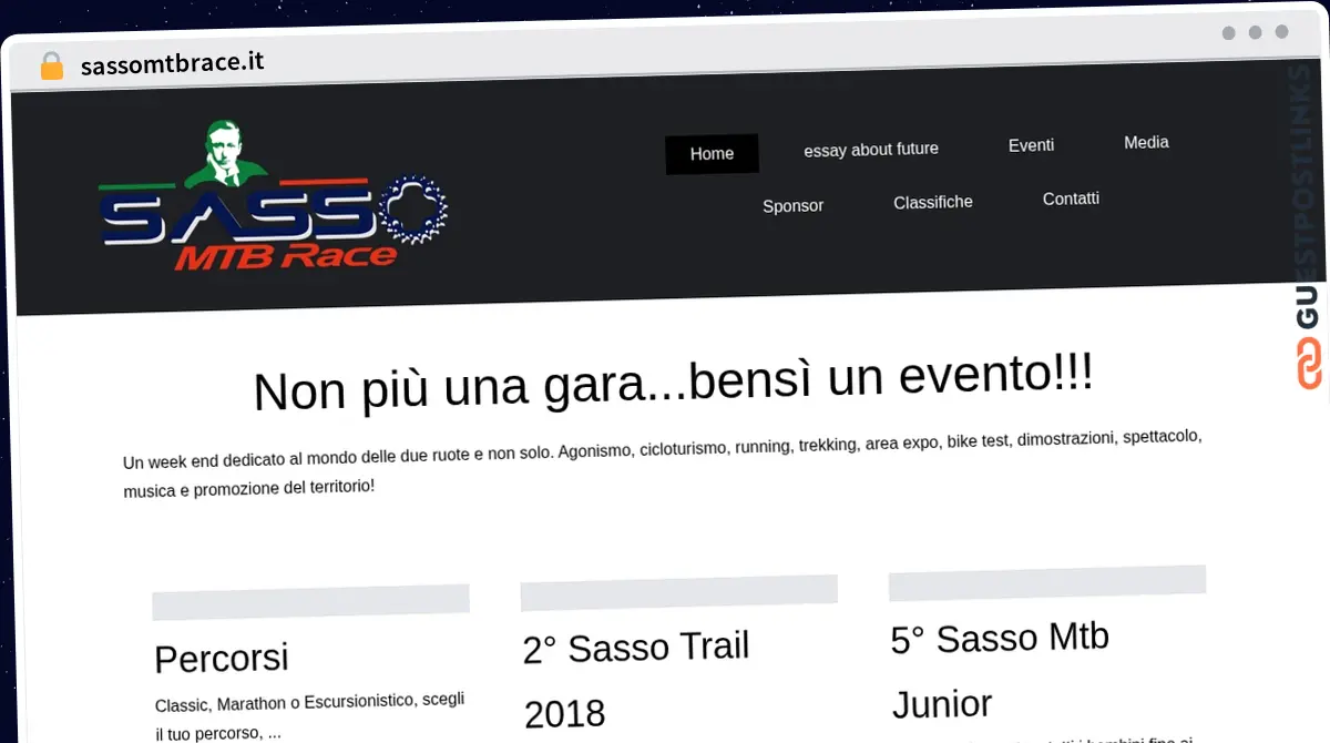 Publish Guest Post on sassomtbrace.it