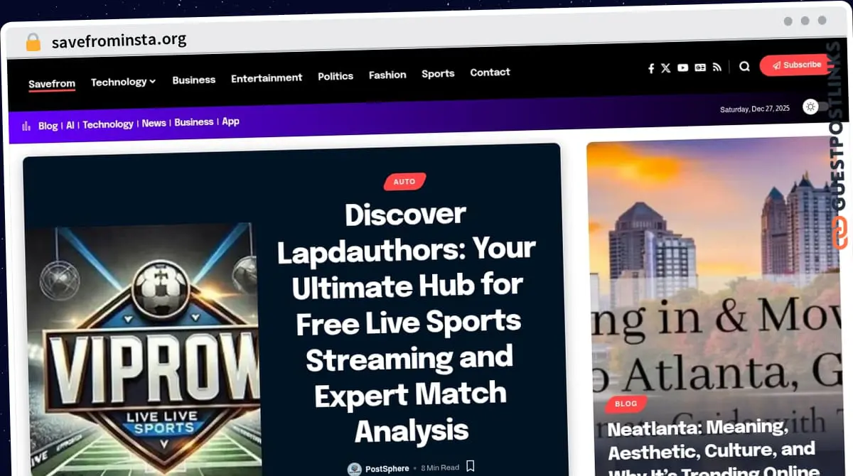 Publish Guest Post on savefrominsta.org