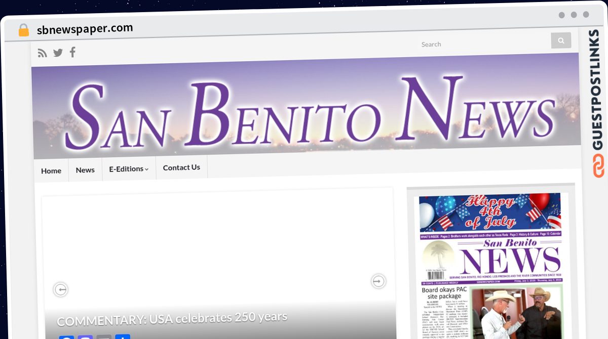 Publish Guest Post on sbnewspaper.com