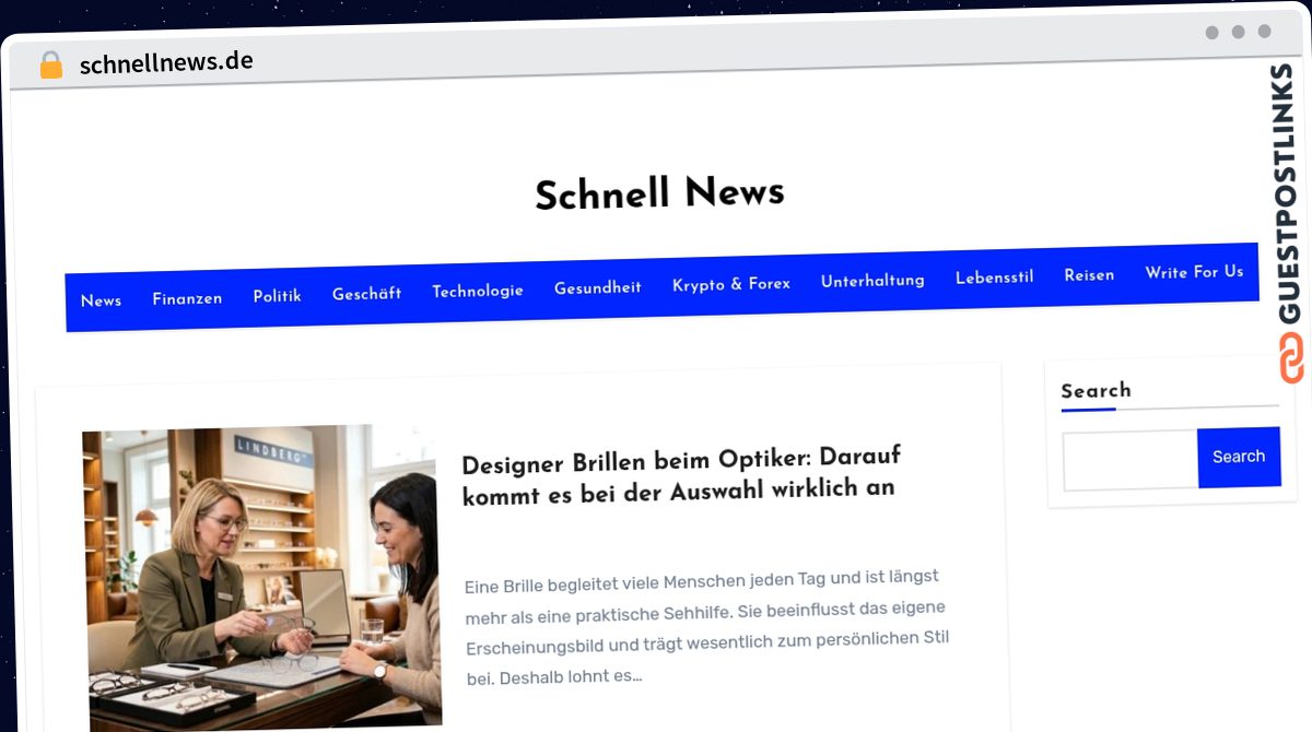 Publish Guest Post on schnellnews.de