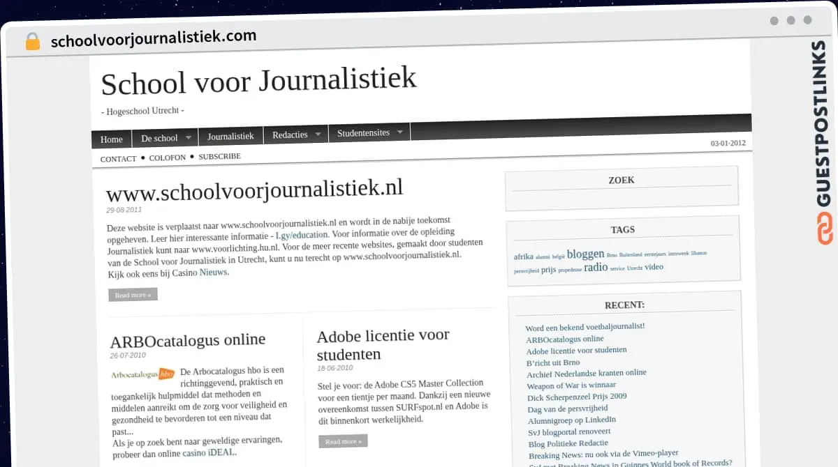 Publish Guest Post on schoolvoorjournalistiek.com