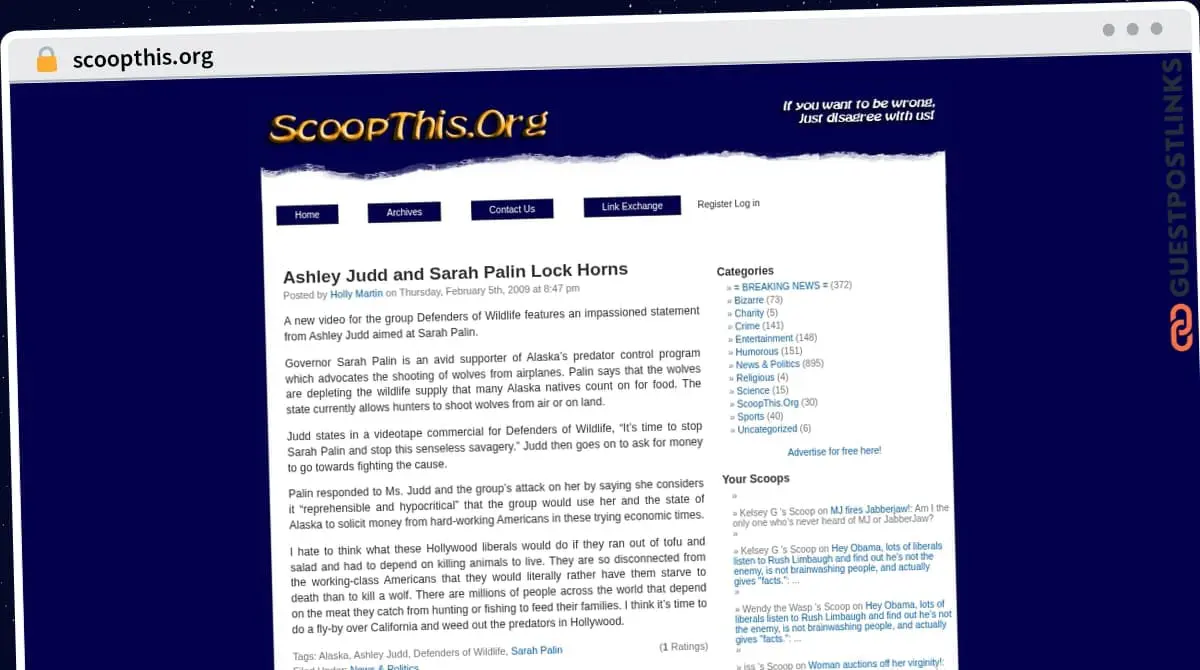 Publish Guest Post on scoopthis.org