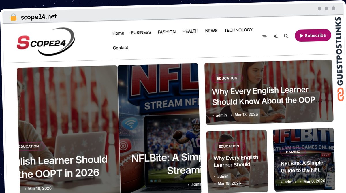 Publish Guest Post on scope24.net