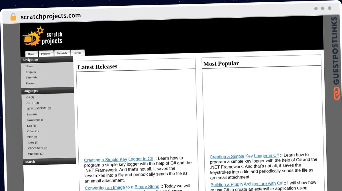 Publish Guest Post on scratchprojects.com