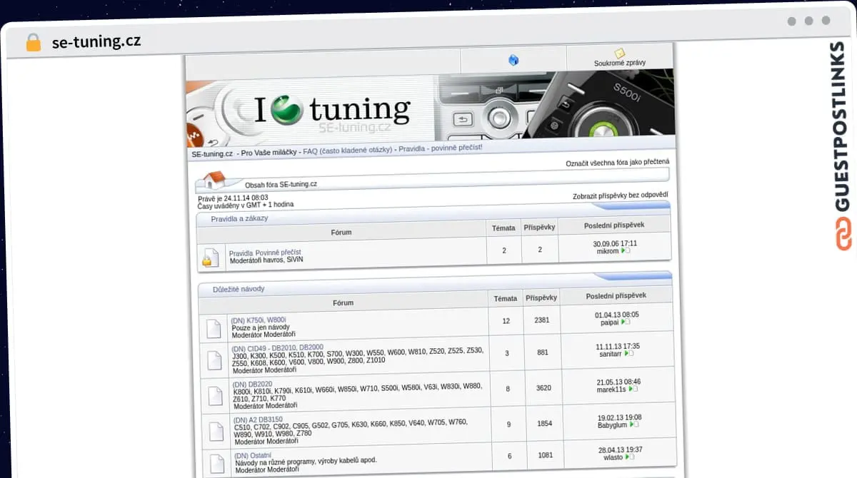 Publish Guest Post on se-tuning.cz