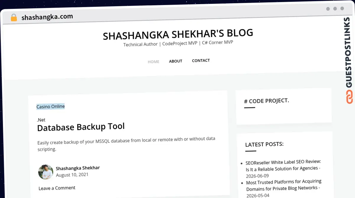 Publish Guest Post on shashangka.com