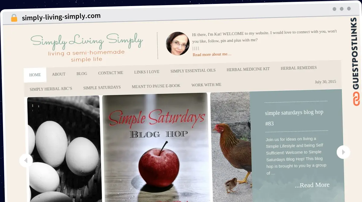 Publish Guest Post on simply-living-simply.com