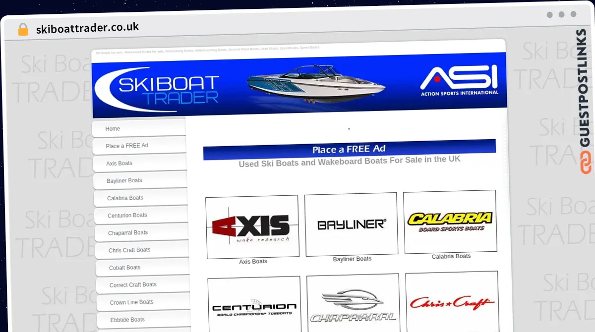 Publish Guest Post on skiboattrader.co.uk