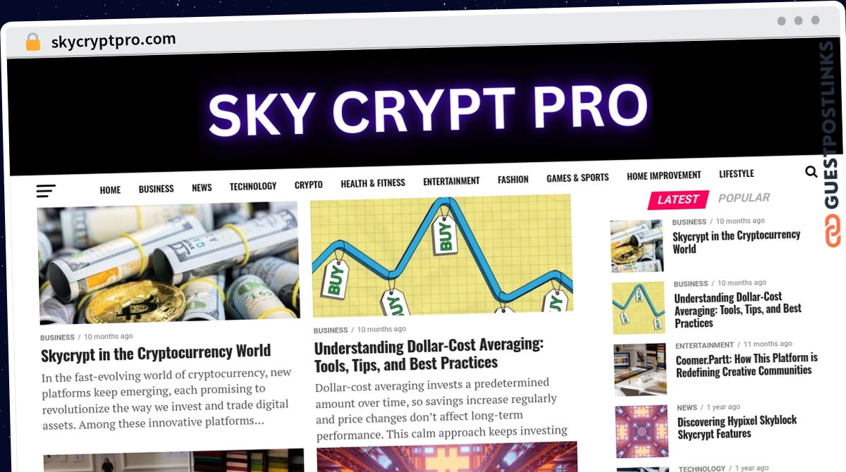Publish Guest Post on skycryptpro.com